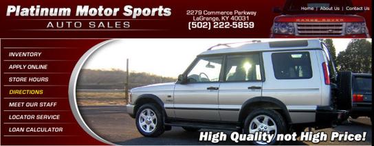 Platinum Motor Sports Auto Sales