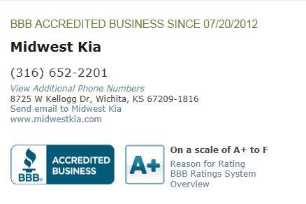 Midwest Kia Car Dealership In Witchita Ks 67209 1501
