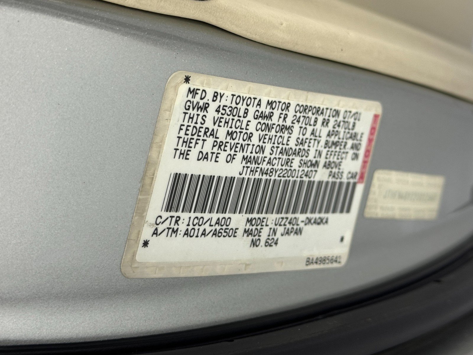 Used 2002 Lexus SC 430 Convertible image 34