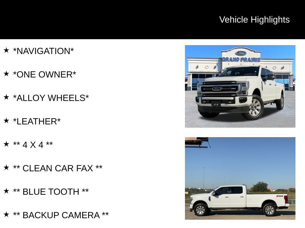 Used 2022 Ford F350 Platinum w/ FX4 Off-Road Package AWD/4WD image 4