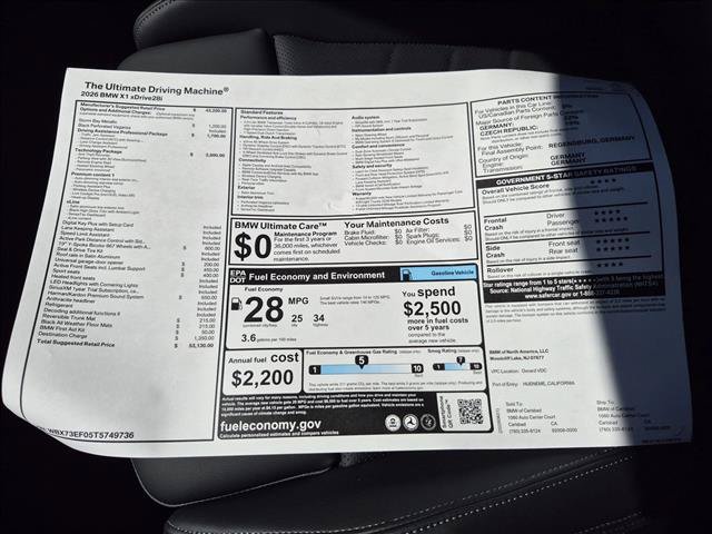 New 2026 BMW X1 xDrive28i w/ Technology Package AWD/4WD image 17