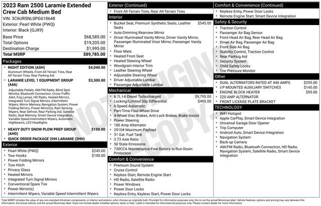Used 2023 RAM 2500 Laramie w/ Night Edition image 4