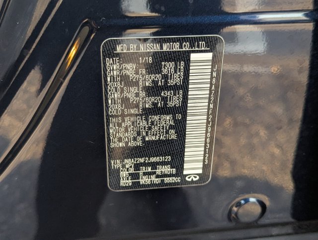 Used 2018 INFINITI QX80 2WD image 36