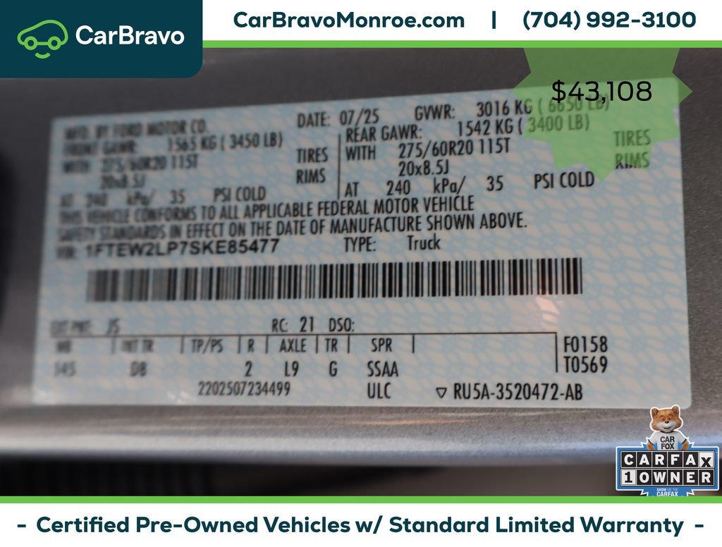 Used 2025 Ford F150 STX w/ Equipment Group 200A AWD/4WD image 49