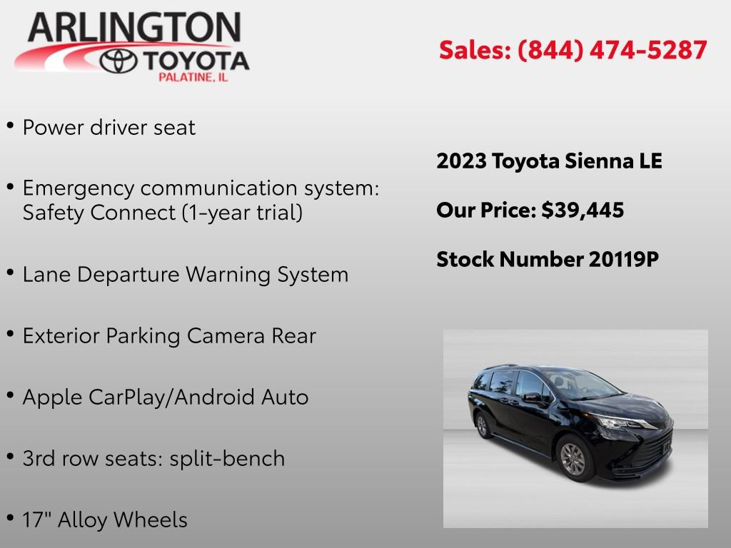 Used 2023 Toyota Sienna LE FWD image 4