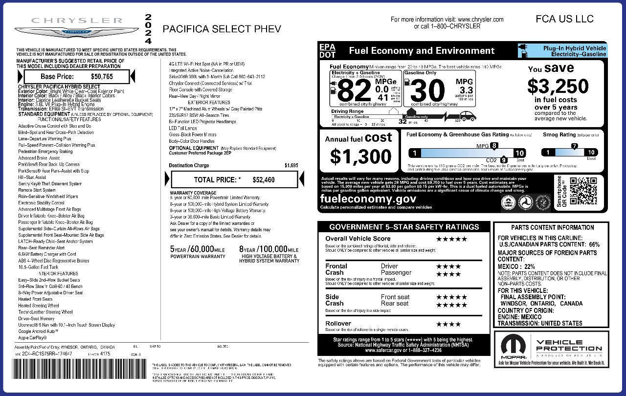 Used 2024 Chrysler Pacifica Limited FWD image 18