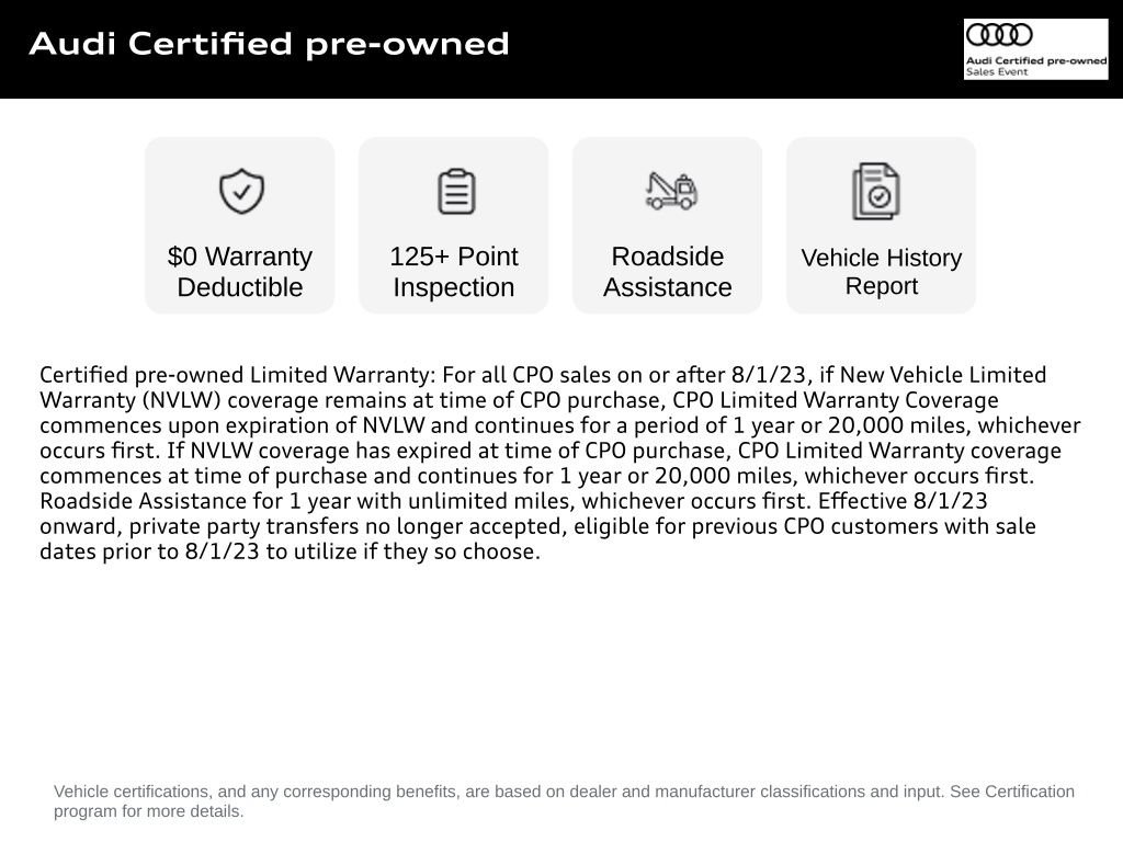 Certified 2023 Audi A6 Premium Plus w/ Premium Plus Package AWD/4WD image 3