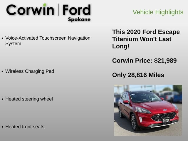 Used 2020 Ford Escape Titanium AWD/4WD image 12