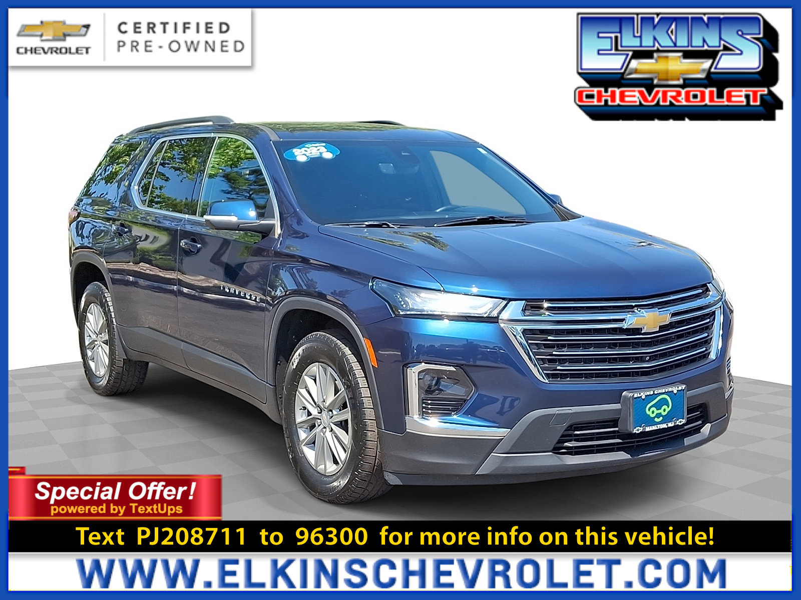 Certified 2023 Chevrolet Traverse LT FWD image 1