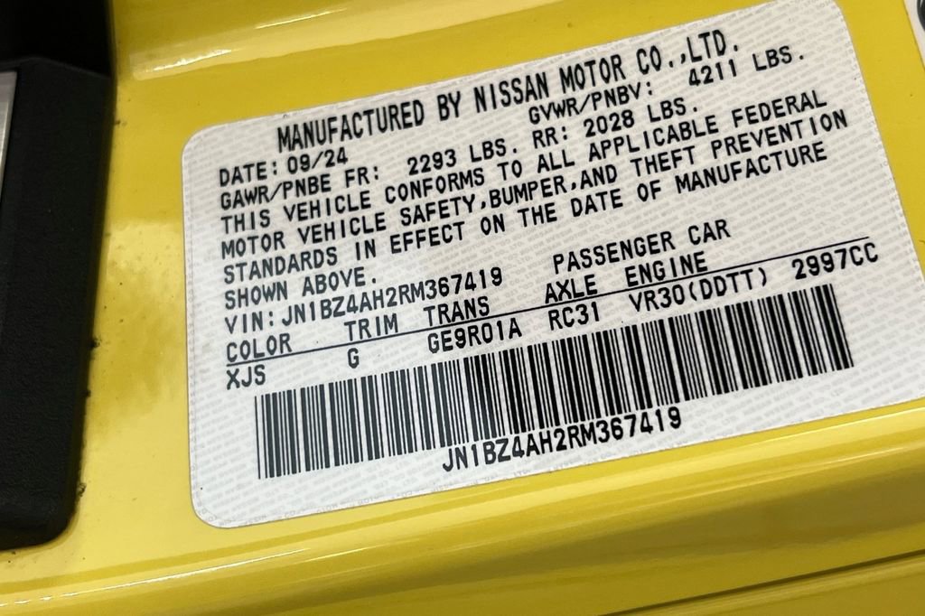 Used 2024 Nissan Z Sport w/ Floor Mat Package image 25