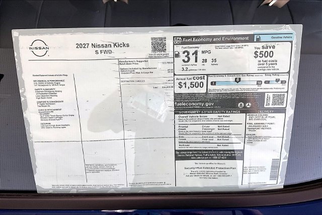 New 2027 Nissan Kicks S FWD image 38