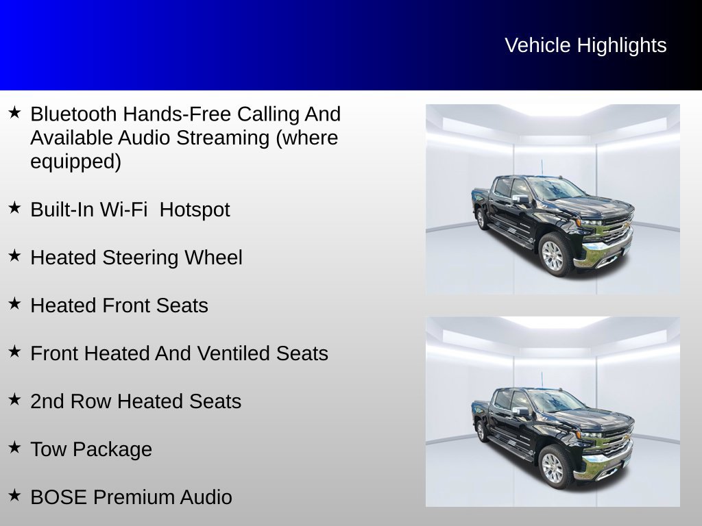 Used 2019 Chevrolet Silverado 1500 LTZ w/ LTZ Plus Package AWD/4WD image 8
