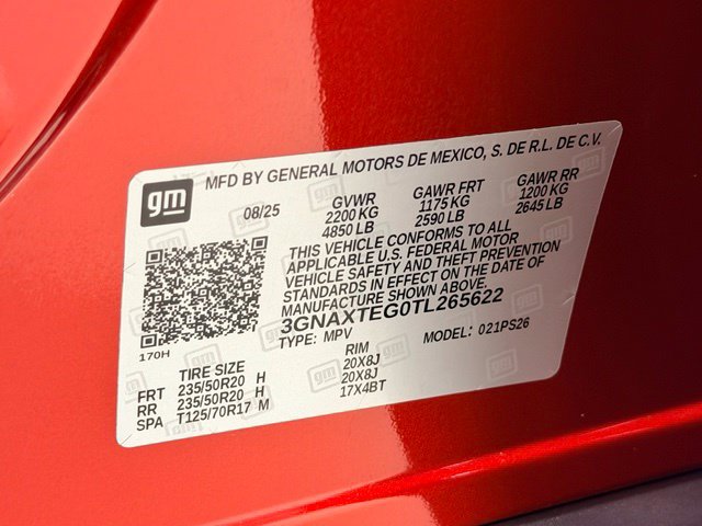 Certified 2026 Chevrolet Equinox RS w/ Convenience Package III AWD/4WD image 21
