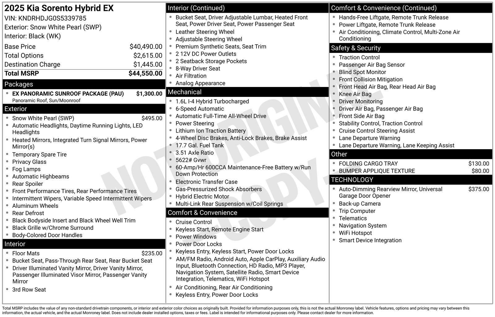 Used 2025 Kia Sorento EX w/ EX Panoramic Sunroof Package image 21