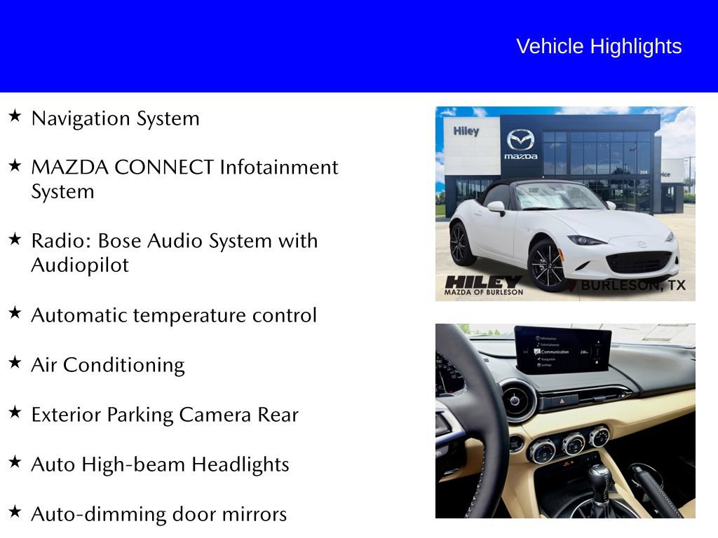 New 2026 MAZDA MX-5 Miata Grand Touring RWD image 9