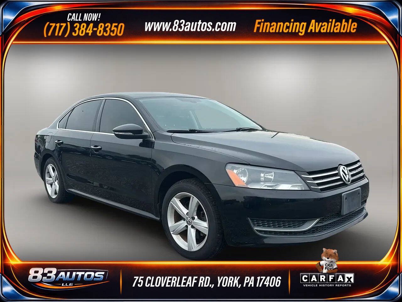 Used 2012 Volkswagen Passat 2.5 SE