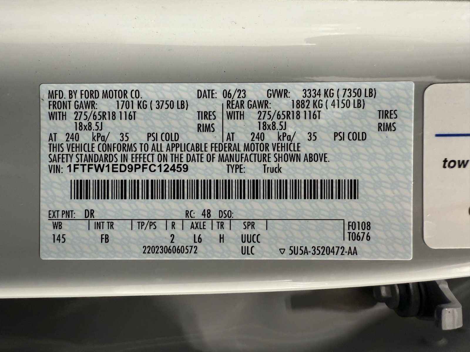 Used 2023 Ford F150 XLT w/ Equipment Group 302A High image 19