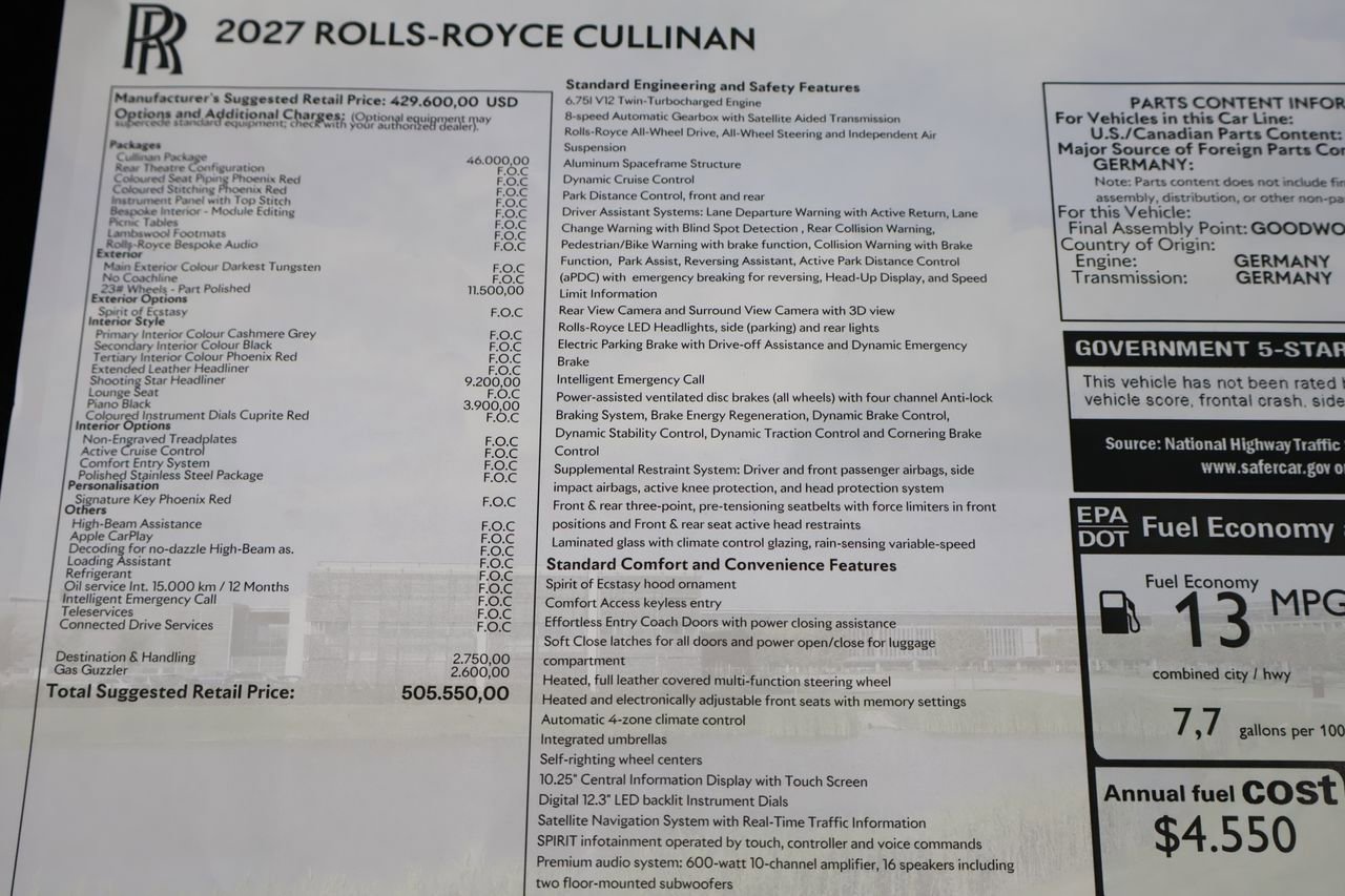 New 2026 Rolls-Royce Cullinan AWD/4WD image 24