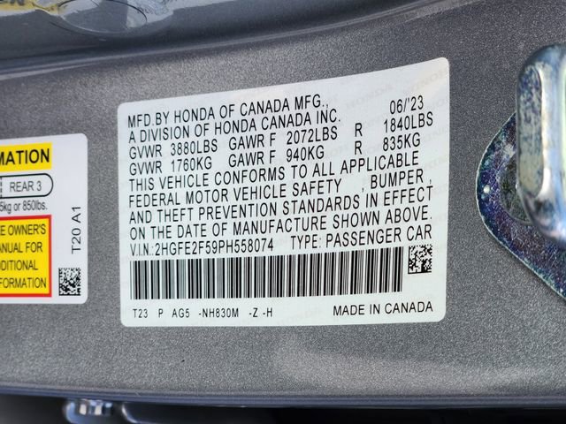 Used 2023 Honda Civic Sport image 34