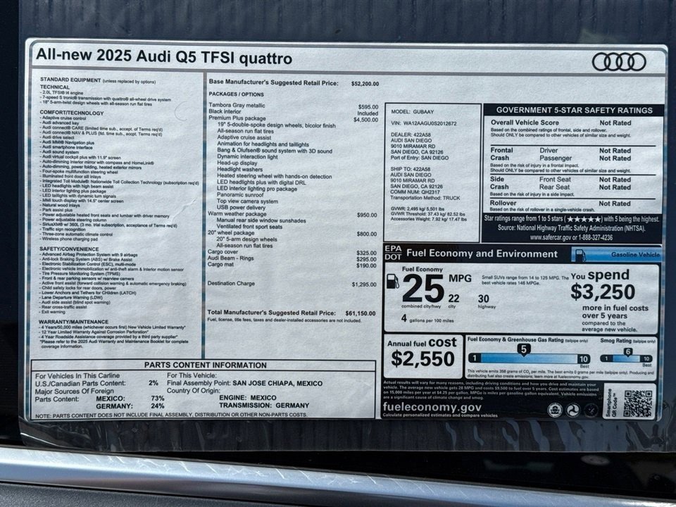 Certified 2025 Audi Q5 2.0T Premium Plus w/ Premium Plus image 21