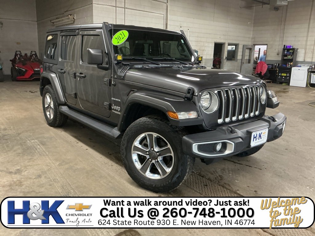 Used 2021 Jeep Wrangler Unlimited Sahara w/ Cold Weather Group video 1
