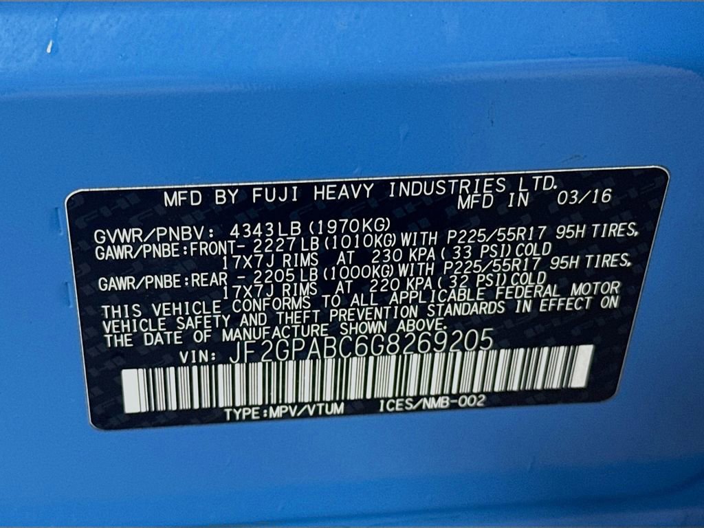 Used 2016 Subaru Crosstrek 2.0i Premium w/ Moonroof Package image 30