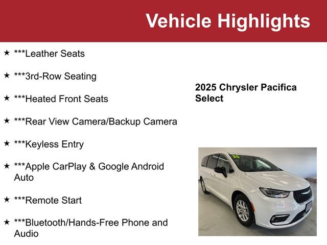 Used 2025 Chrysler Pacifica Select image 2
