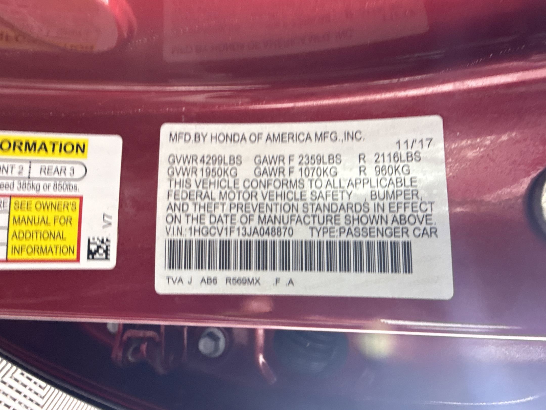 Used 2018 Honda Accord LX image 17