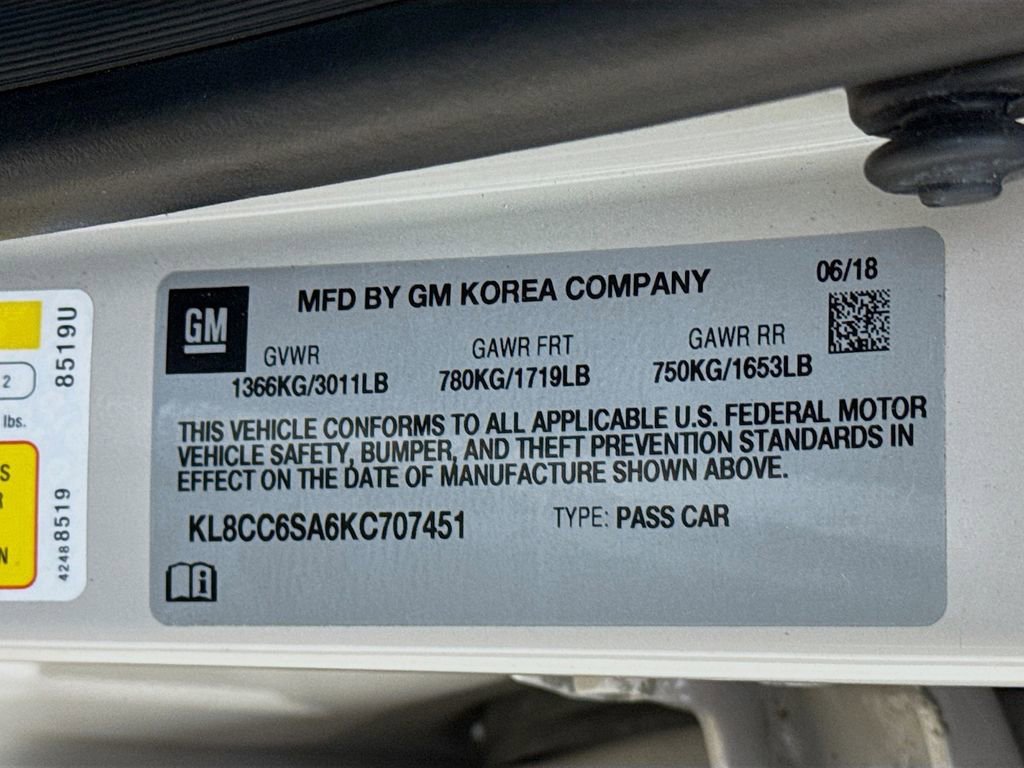 Used 2019 Chevrolet Spark LT image 35