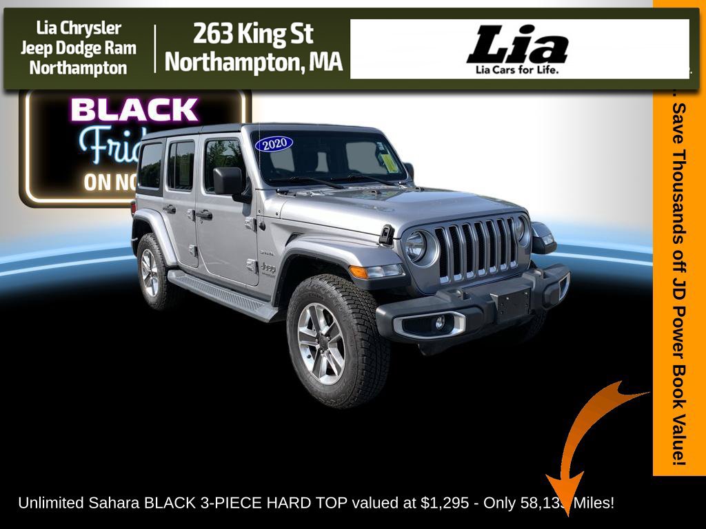 Certified 2020 Jeep Wrangler Unlimited Sahara w/ Cold Weather Group AWD/4WD 360° Tour