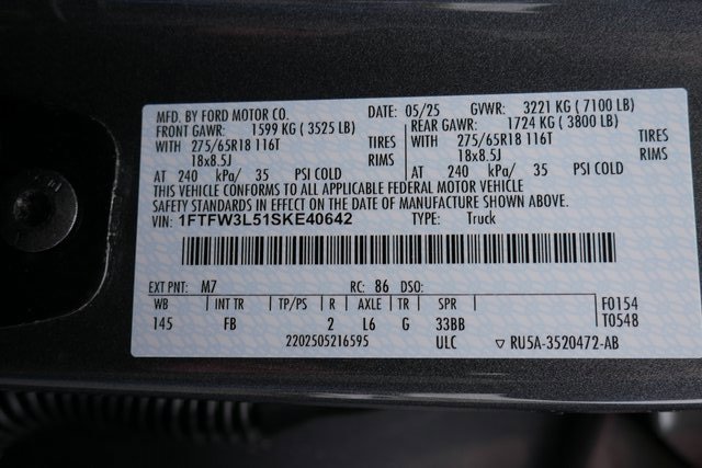 New 2025 Ford F150 XLT w/ Equipment Group 302A MID image 29