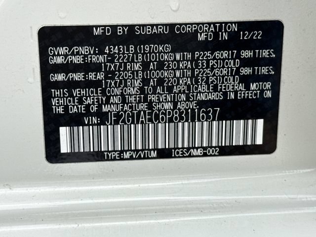 Used 2023 Subaru Crosstrek 2.0i Premium AWD/4WD image 17