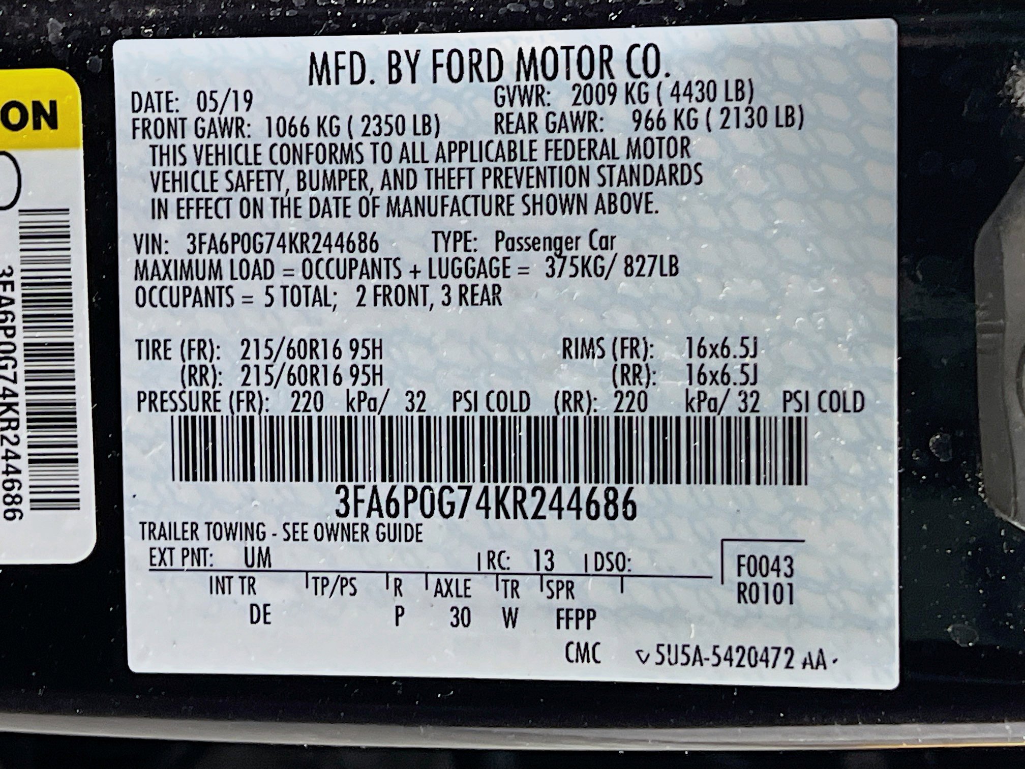 Used 2019 Ford Fusion S FWD image 27