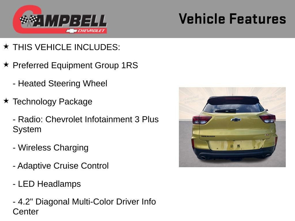 Used 2023 Chevrolet TrailBlazer RS w/ Sun and Liftgate Package image 5