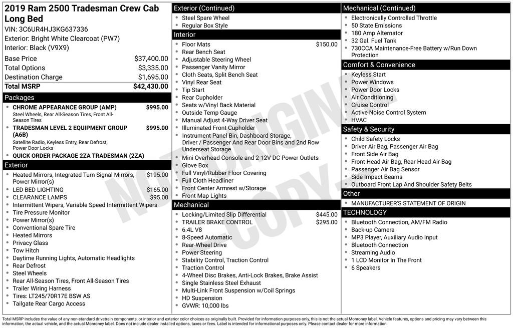 Used 2019 RAM 2500 Tradesman RWD image 44