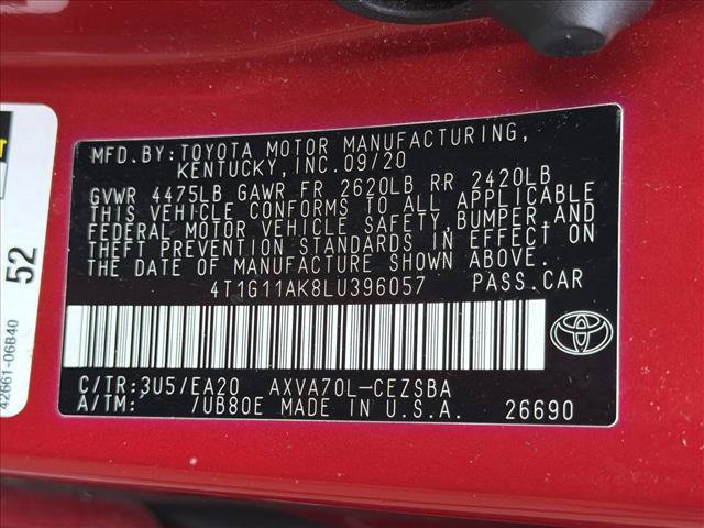 Used 2020 Toyota Camry SE FWD image 27