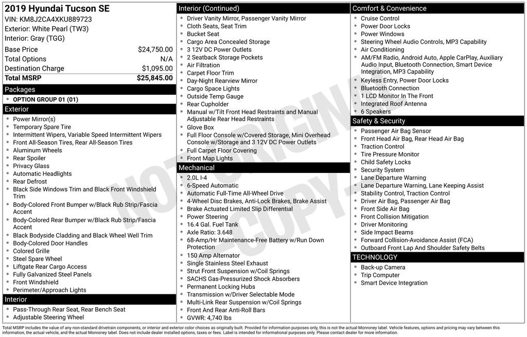 Used 2019 Hyundai Tucson SE image 31