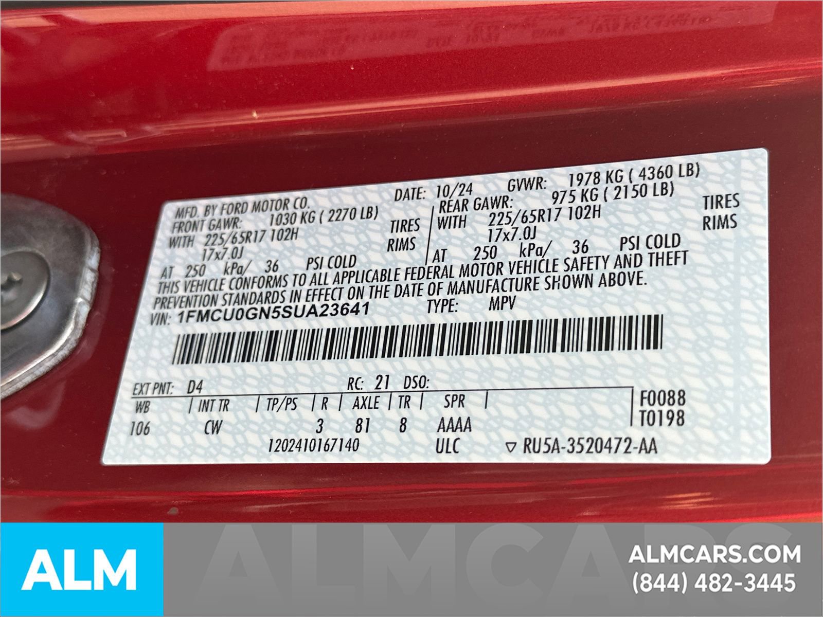 Certified 2025 Ford Escape Active FWD image 40