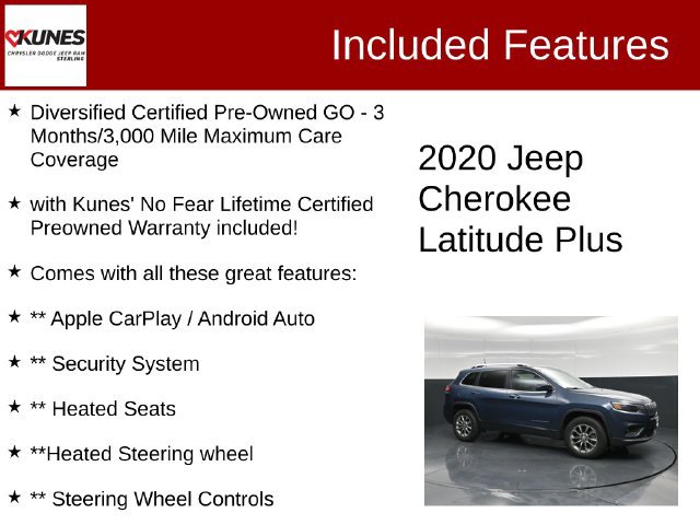 Used 2020 Jeep Cherokee Latitude Plus w/ Cold Weather Group AWD/4WD image 2