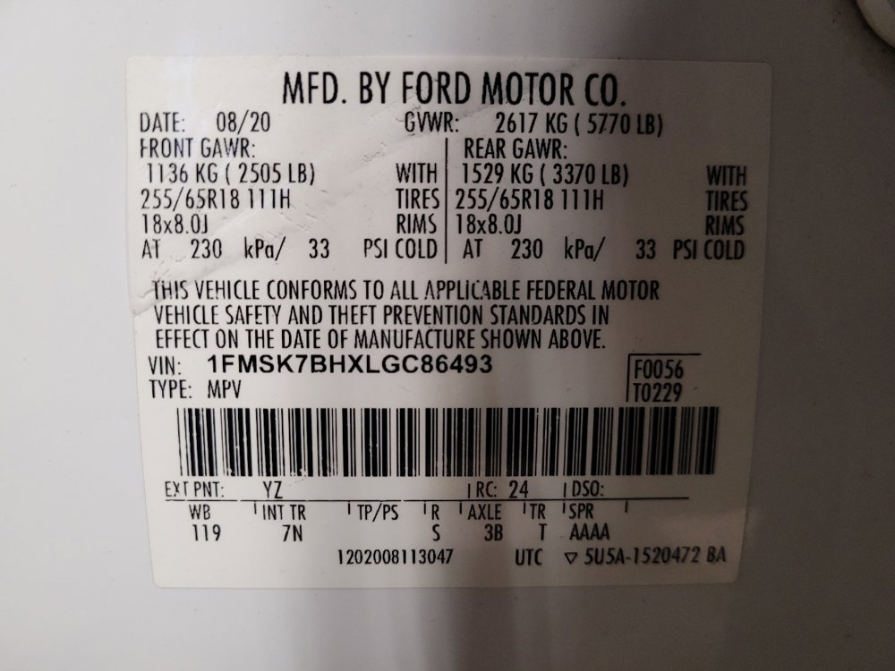 Used 2020 Ford Explorer 2WD image 33