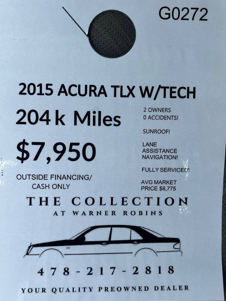 Used 2015 Acura TLX V6 w/ Technology Package FWD image 2