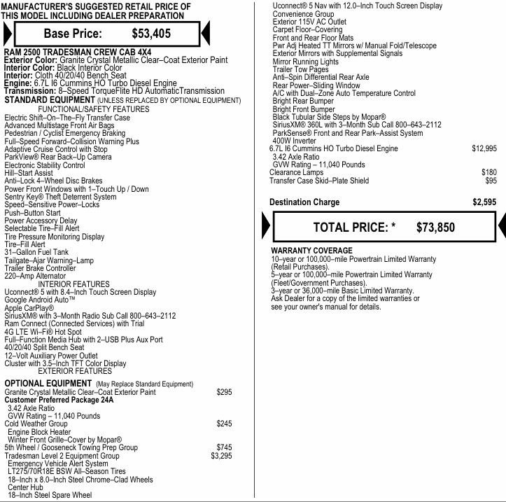 New 2026 RAM 2500 Tradesman image 2