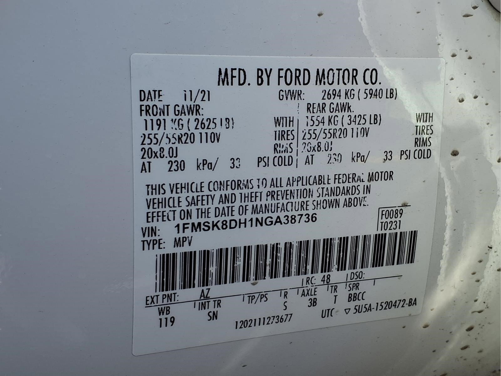 Certified 2022 Ford Explorer XLT w/ Equipment Group 202A AWD/4WD image 23