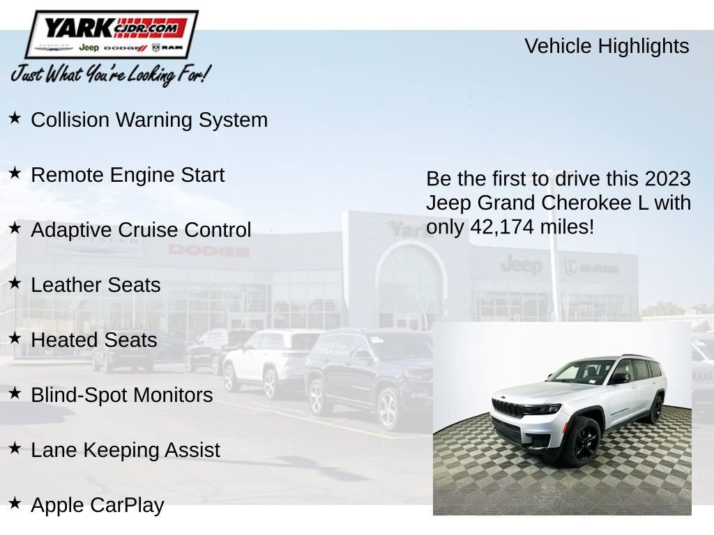 Certified 2023 Jeep Grand Cherokee L Altitude image 13