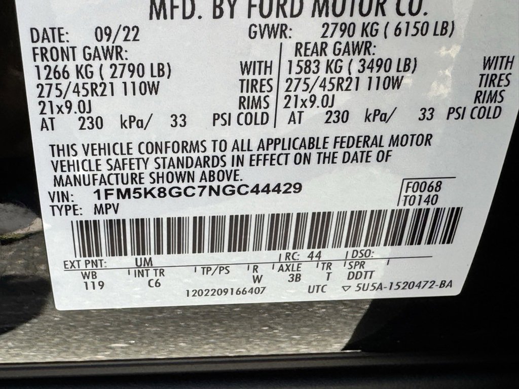 Used 2022 Ford Explorer ST w/ Equipment Group 401A image 54