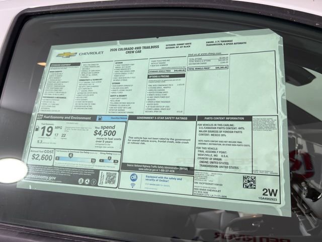 New 2026 Chevrolet Colorado Trail Boss image 31