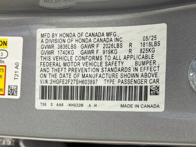 Used 2025 Honda Civic LX image 29