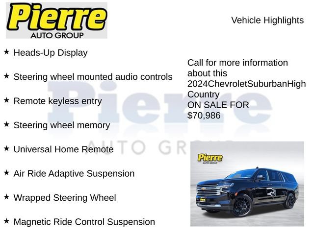 Used 2024 Chevrolet Suburban High Country w/ Advanced Technology Package AWD/4WD image 22