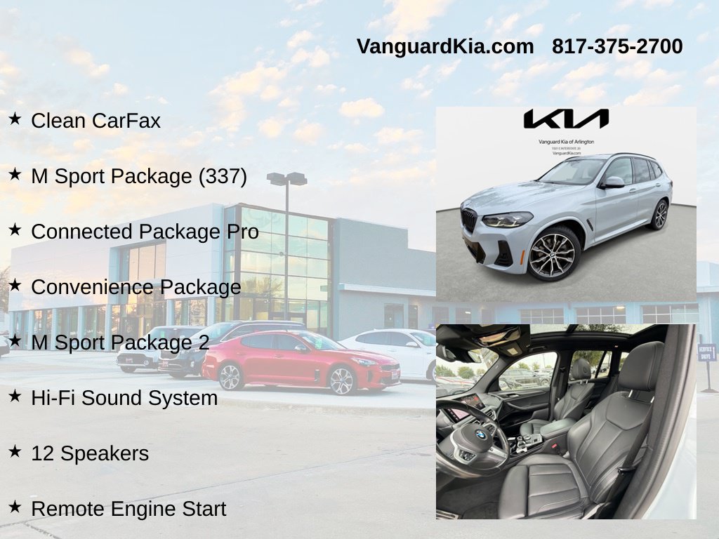 Used 2022 BMW X3 xDrive30i w/ M Sport Package 2 AWD/4WD image 6
