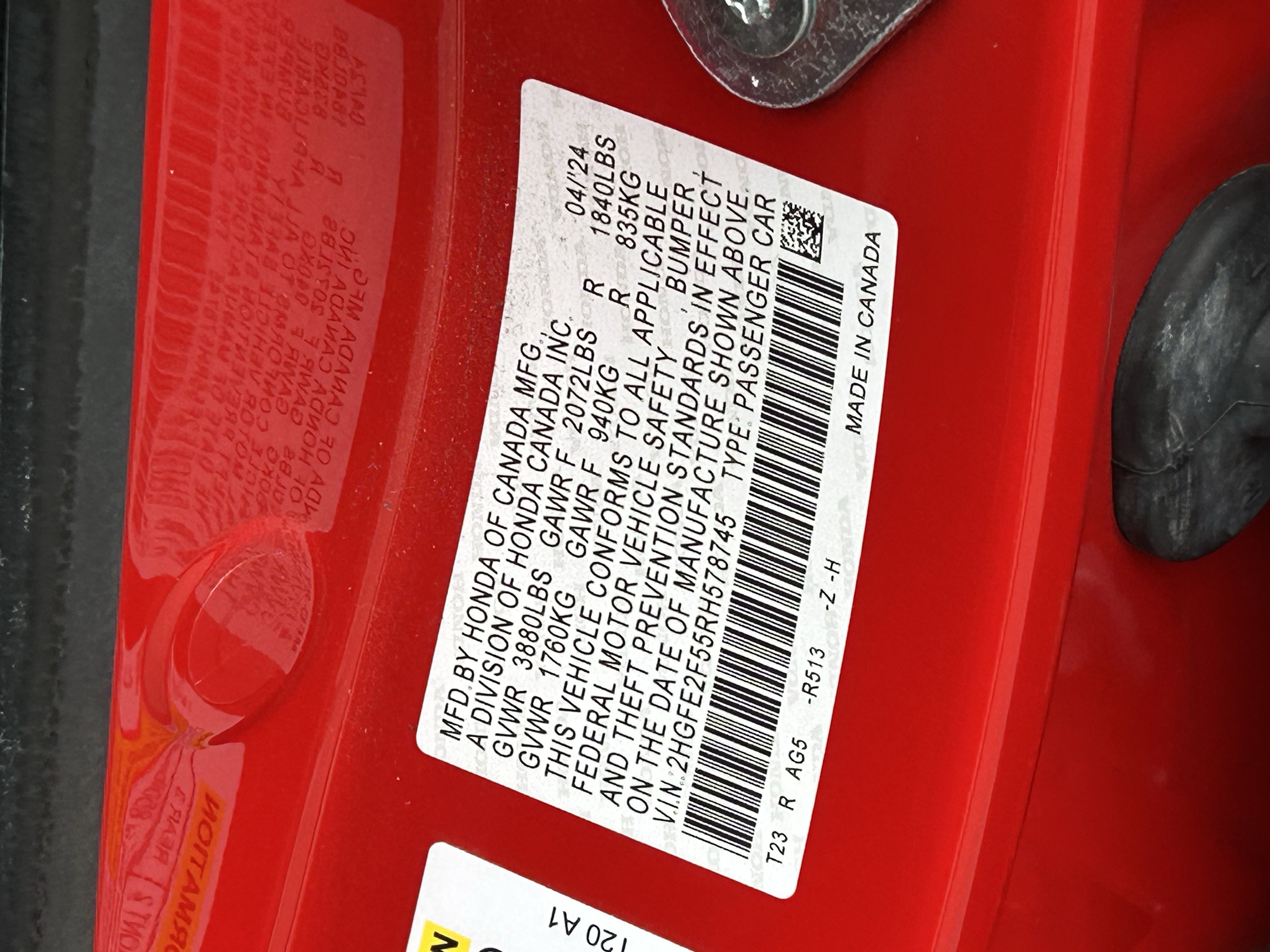 Certified 2024 Honda Civic Sport image 30